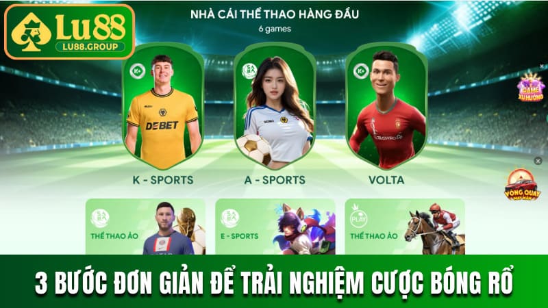 3 bước đơn giản để trải nghiệm cược bóng rổ