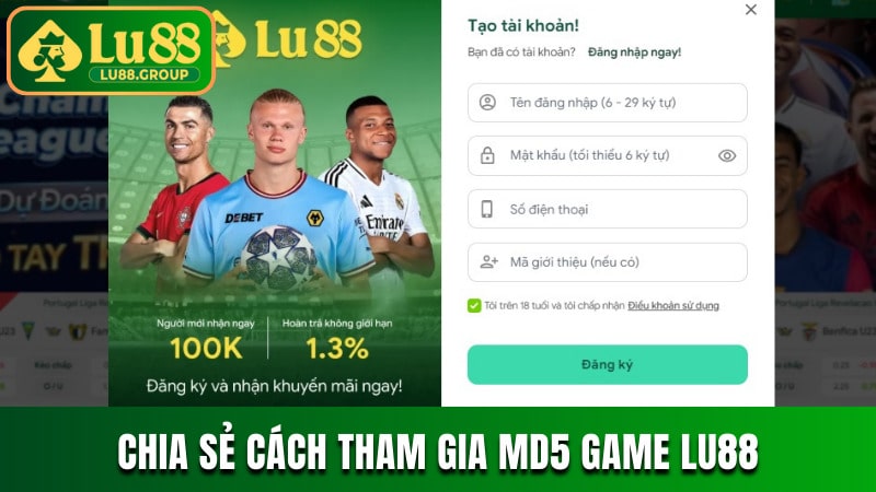 Chia sẻ cách tham gia MD5 Game với 4 bước