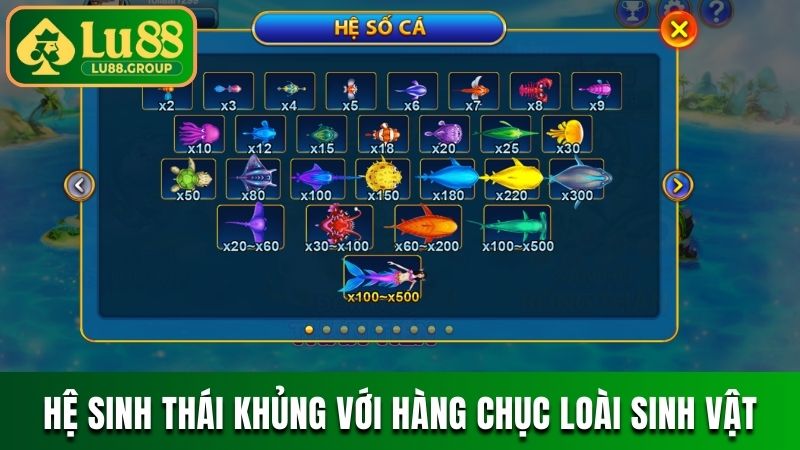 Hệ sinh thái khủng với hàng chục loài sinh vật