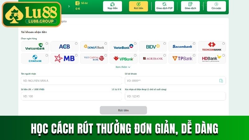 Học cách rút thưởng đơn giản, dễ dàng