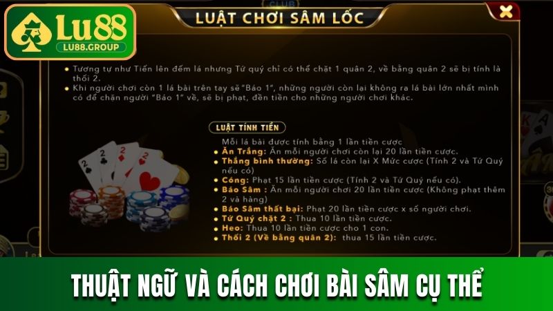 Thuật ngữ, cách chơi và hệ số nhận những lá bài trong game